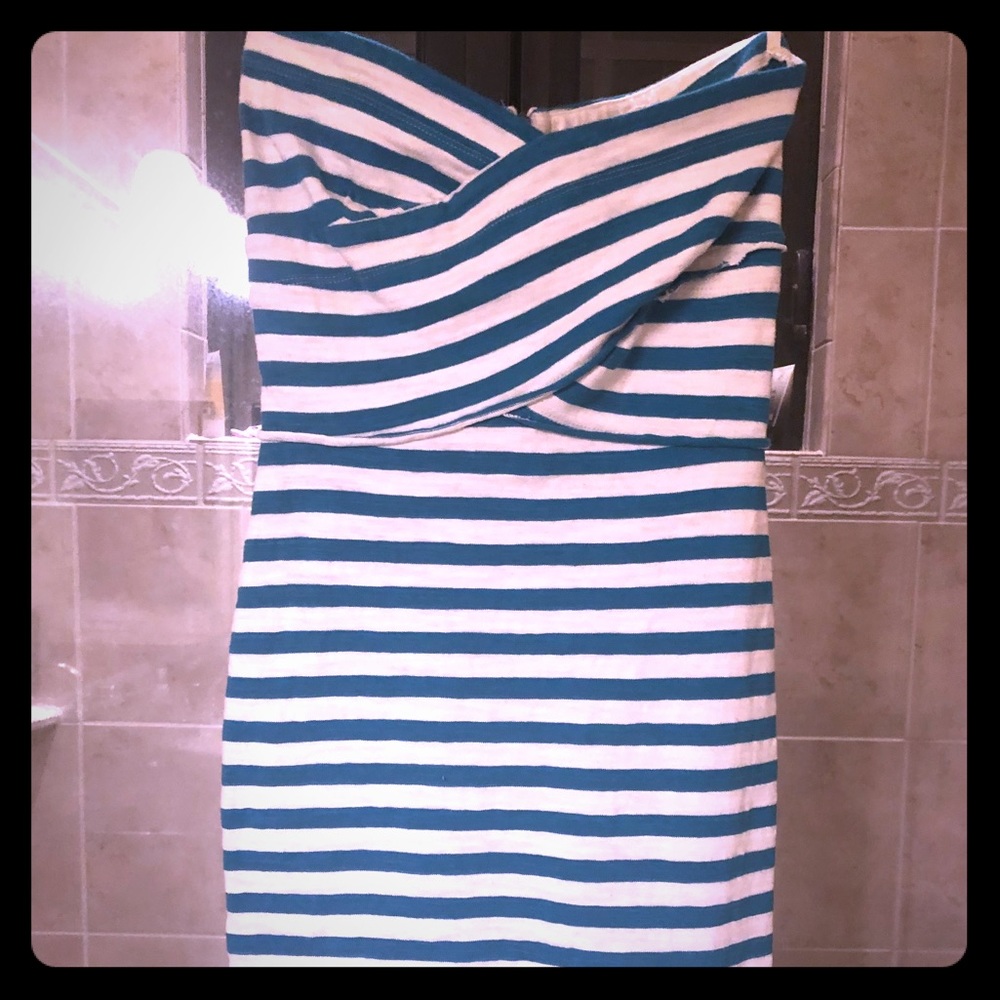 L’AGENCE strapless dress.